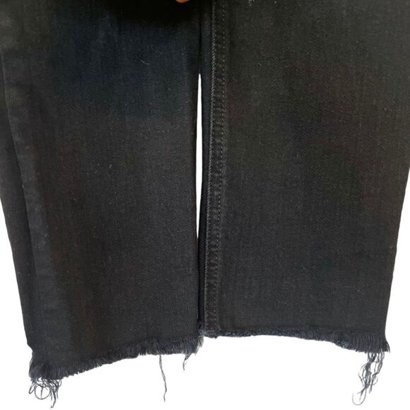 Rag & Bone | High Rise Ankle Skinny Raw Hem Black Denim Women’s Jeans 26 - Picture 6 of 9